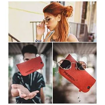 Stylish FEISEDY Hipster Polygon Sunglasses For Summer