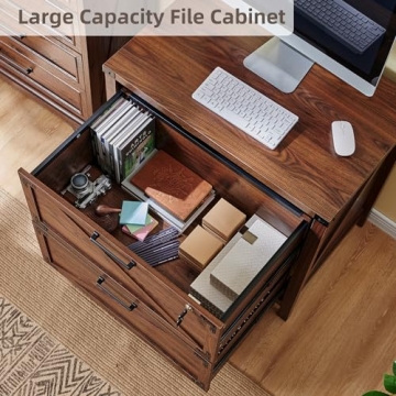 Farmhouse File Cabinet with Lock and Versatile Storage Solutions