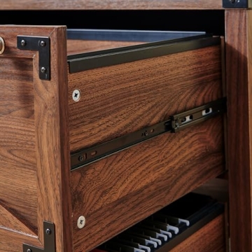 Farmhouse File Cabinet with Lock and Versatile Storage Solutions