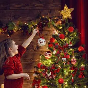 Quality Christmas Plaid Wired Burlap Ribbon for Crafts