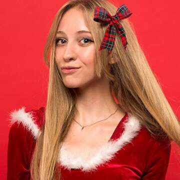 Quality Christmas Plaid Wired Burlap Ribbon for Crafts