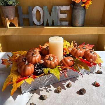 Winlyn 12 Pcs Decorative Pumpkins for Fall Decor