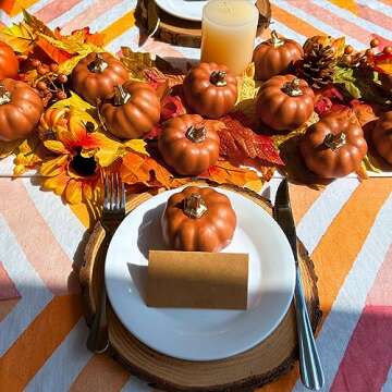 Winlyn 12 Pcs Decorative Pumpkins for Fall Decor