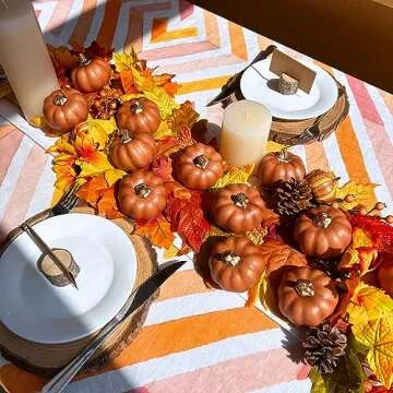Winlyn 12 Pcs Decorative Pumpkins for Fall Decor