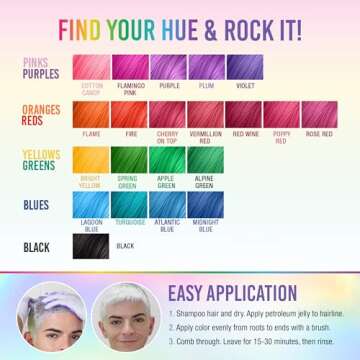 Punky Platinum Blonde Toner Semi Permanent Conditioning Hair Color, Non-Damaging Hair Dye, Vegan, PPD and Paraben Free, lasts up to 25 washes, 3.5oz