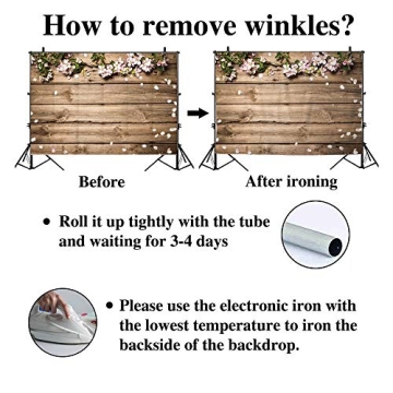 Rustic Wood Wedding Flowers Backdrop 7x5ft Allenjoy