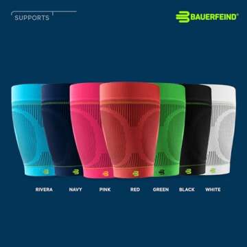 Bauerfeind Sports Compression Upper Leg Sleeves (1 Pair) - Thigh & HamstringCompression for Improved Blood Circulation & Recovery - Thigh Wrap for Quad Support (White, Medium/X-Long)