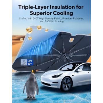 2025 Premium Upgrade Car Windshield Sunshade Umbrella