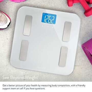 Greater Goods Body Fat Scale, Accurate Digital Weight and Health Metrics, Body Composition, and Weig...