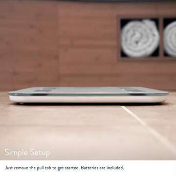 Greater Goods Body Fat Scale, Accurate Digital Weight and Health Metrics, Body Composition, and Weight Measurements, Glass Top, with Large Backlit Display (Silver)