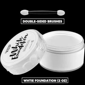 Spooktacular Waterproof White Face Paint Cream for All Ages