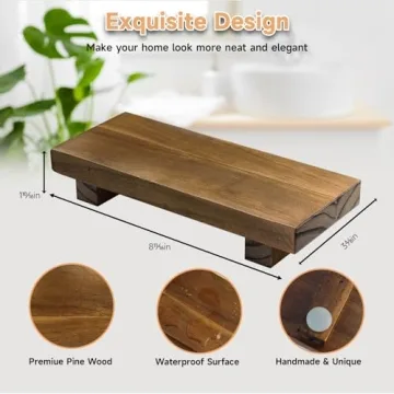 Stylish HGF Wood Pedestal Stand for Home Decor
