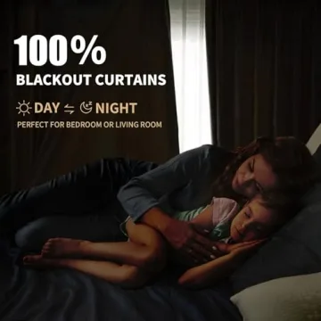 INOVADAY Blackout Curtains Thermally Insulated for Bedrooms