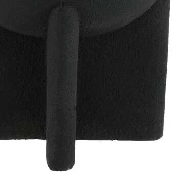 JONATHAN Y TBL1109A Brady 16.25" Minimalist Modern Drum Indoor/Outdoor Accent Table Contemporary, Mid-Century, Art Deco, Bohemian, Patio, Garden, Bathroom, Living Room Black Frosted