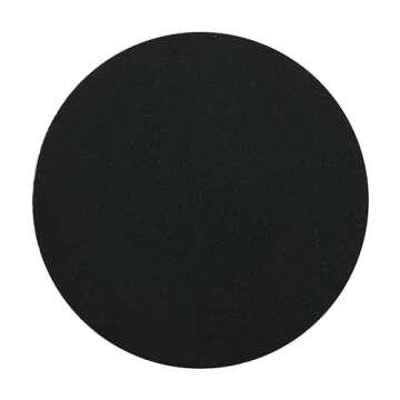 JONATHAN Y TBL1109A Brady 16.25" Minimalist Modern Drum Indoor/Outdoor Accent Table Contemporary, Mid-Century, Art Deco, Bohemian, Patio, Garden, Bathroom, Living Room Black Frosted