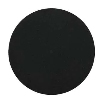 JONATHAN Y TBL1109A Brady 16.25" Minimalist Modern Drum Indoor/Outdoor Accent Table Contemporary, Mid-Century, Art Deco, Bohemian, Patio, Garden, Bathroom, Living Room Black Frosted