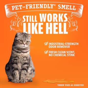 Angry Orange Pet Odor Eliminator Concentrate for Cat Urine and Smells - Fresh Scent - 8 oz (Makes 128 oz of Cleaner)