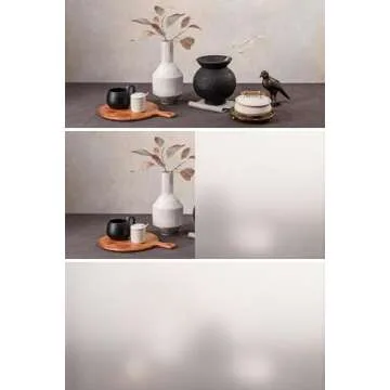 Artscape Etched Glass Large | Window Privacy Film Textured Glass Pattern | Non-Adhesive & UV Protection | Easy to Apply & Removable | 36 x 72 Inches