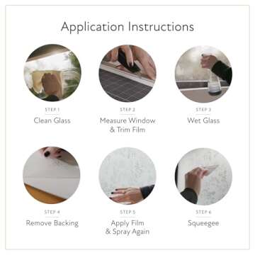 Artscape Etched Glass Large | Window Privacy Film Textured Glass Pattern | Non-Adhesive & UV Protection | Easy to Apply & Removable | 36 x 72 Inches