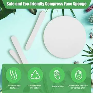 120 Pcs Compressed Facial Sponges for Effortless Cleansing