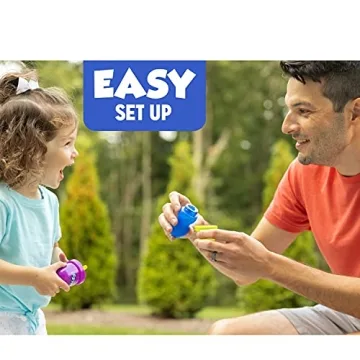 Fubbles Bubbles No-Spill Bubble Tumbler for Babies Toddlers and Kids | Includes 6oz Bubble Solution and Bubble Wand (Tumbler Colors May Vary)(Pack of 3)