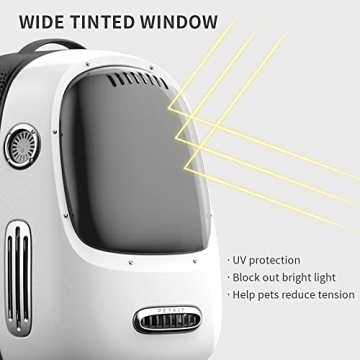 PETKIT Backpack for Cats with Fan & Light, Travel Friendly