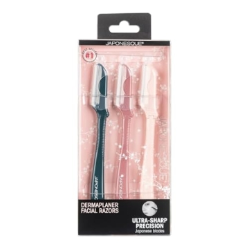 Affordable JAPONESQUE Dermaplaning Tool 3 Piece Set for Women