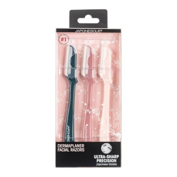 Affordable JAPONESQUE Dermaplaning Tool 3 Piece Set for Women