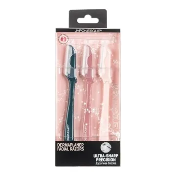 Affordable JAPONESQUE Dermaplaning Tool 3 Piece Set for Women