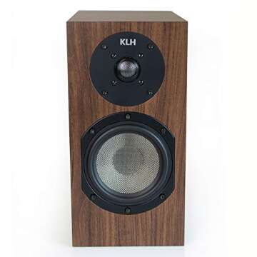 KLH Albany II 2-Way Bookshelf Speakers for Premium Studio Music |High Performance Home Theater|Hi-Re...