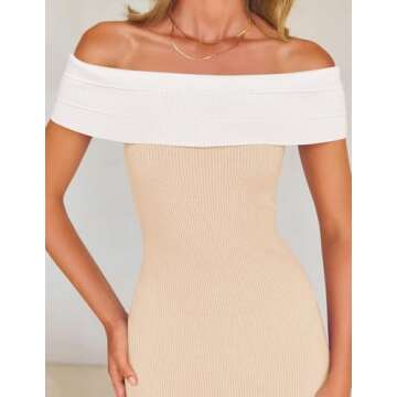 ZESICA Off The Shoulder Maxi Dress for Summer Events