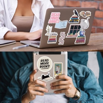 Joyppy Bookish Stickers for Kindle - 50 PCS