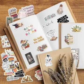 Joyppy Bookish Stickers for Kindle - 50 PCS