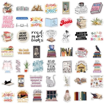 Joyppy Bookish Stickers for Kindle - 50 PCS