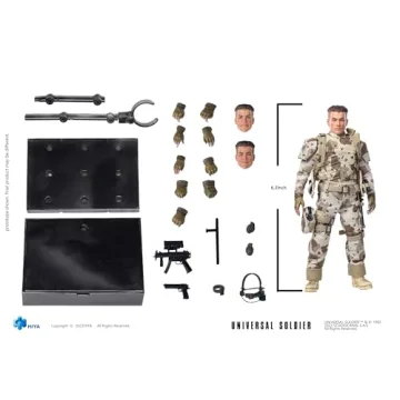 Hiya Toys Universal Soldier Luc Deveraux 1:12 Scale Action Figure