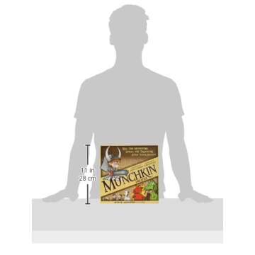 Munchkin Deluxe Board Game (Base Game), Family Board & Card Game, Adults, Kids, & Fantasy Roleplaying Game, Ages 10+, 3-6 Players, Avg Play Time 120 Min, From Steve Jackson Games