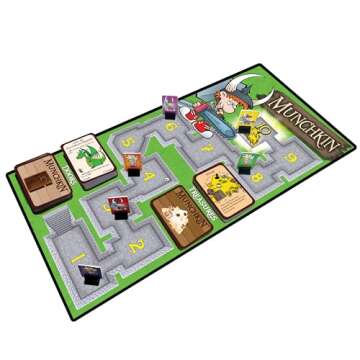 Munchkin Deluxe Board Game (Base Game), Family Board & Card Game, Adults, Kids, & Fantasy Roleplaying Game, Ages 10+, 3-6 Players, Avg Play Time 120 Min, From Steve Jackson Games
