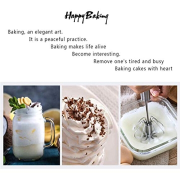 Versatile 12in Stainless Steel Egg Whisk & Frother