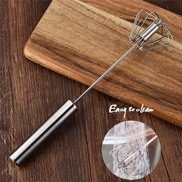 Versatile 12in Stainless Steel Egg Whisk & Frother