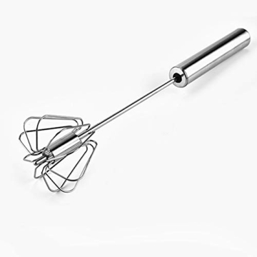 Versatile 12in Stainless Steel Egg Whisk & Frother