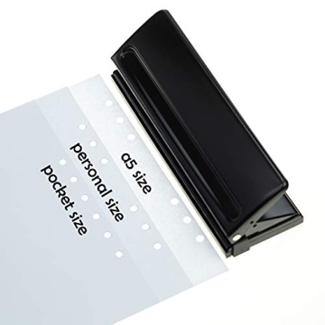Chris-Wang 6-Hole Paper Punch for A5 Planners - Adjustable & Durable