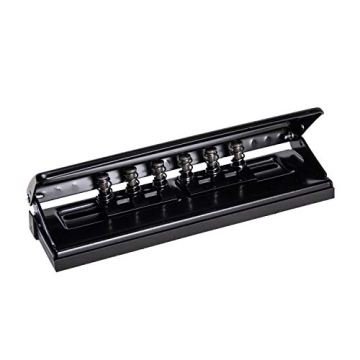 Chris-Wang 6-Hole Paper Punch for A5 Planners - Adjustable & Durable
