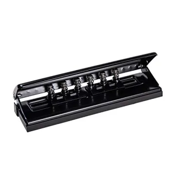 Chris-Wang 6-Hole Paper Punch for A5 Planners - Adjustable & Durable