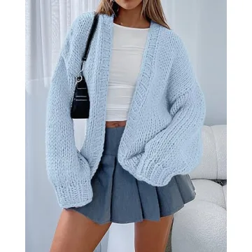 Stylish dowerme Oversized Cardigan for Every Occasion