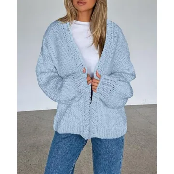 Stylish dowerme Oversized Cardigan for Every Occasion