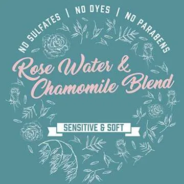 Aveeno Scalp Soothing Rose Water & Chamomile Blen Shampoo & Conditioner for Sensitive and Soft, Sulfate Free, No Dyes or Parabens, 1 Set