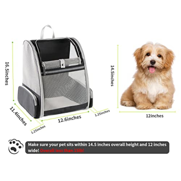 Texsens Bubble Backpack Pet Carrier for Travel