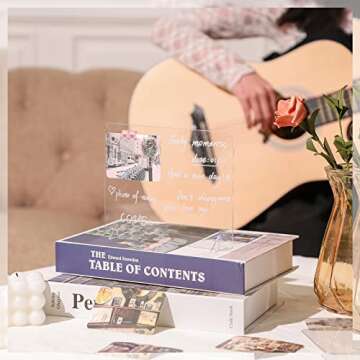 3 Pack Acrylic Dry Erase Board and Marker Glass Alternative Clear Memo Tablet Desktop Display Frameless Small Writing Whiteboard with Stand for School Office Home(5.91 x 7.87 Inch)