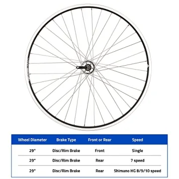 Affordable RCG DW19-700 Rear Wheel for 700C & 29" Bikes