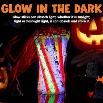 JOYIN Halloween Glow Sticks Party Pack - 30 Pcs Bright Fun